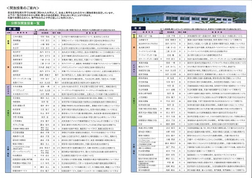 開放授業内容